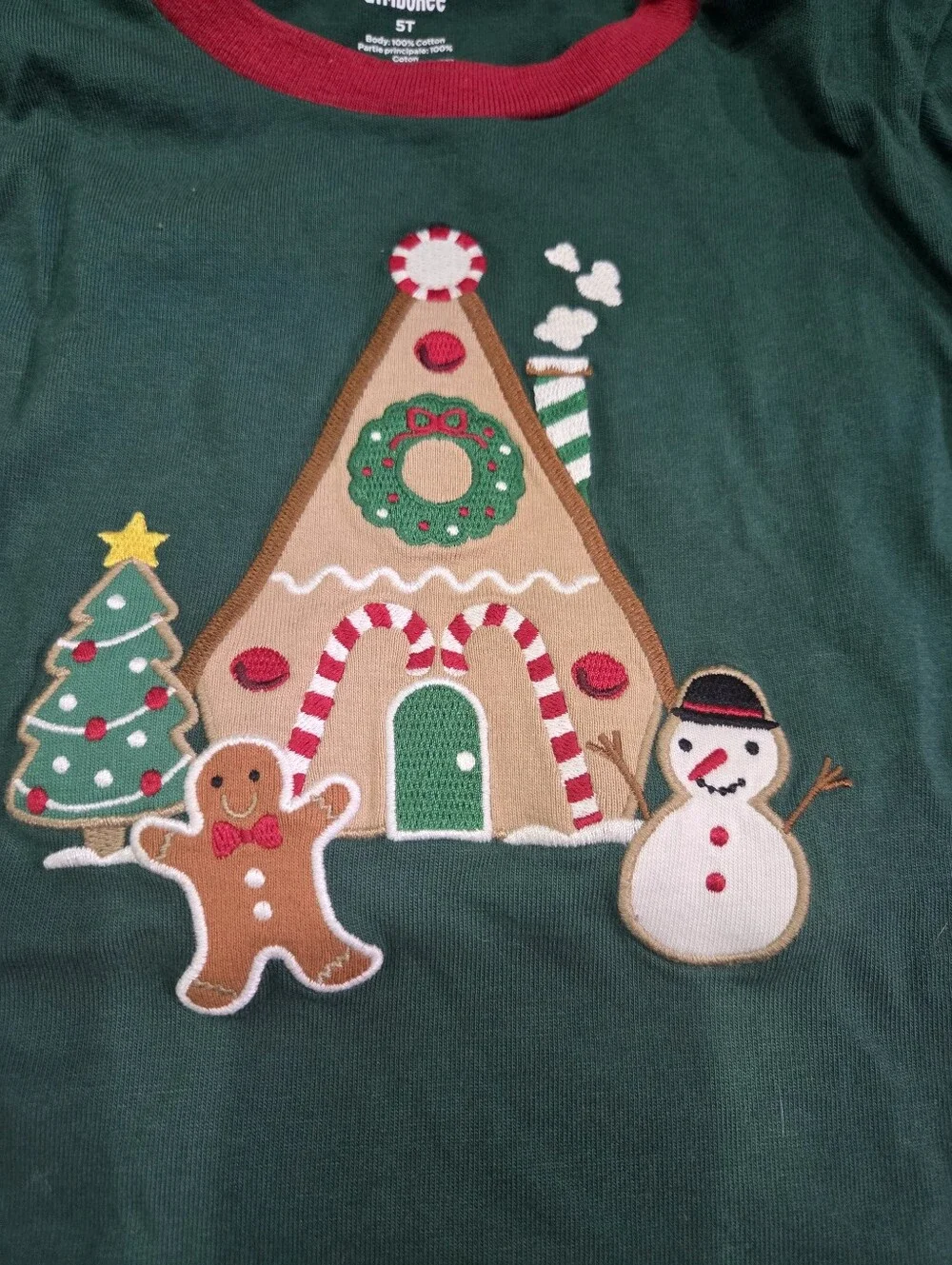 Boys Holiday Embroidered Long-Sleeve Tops